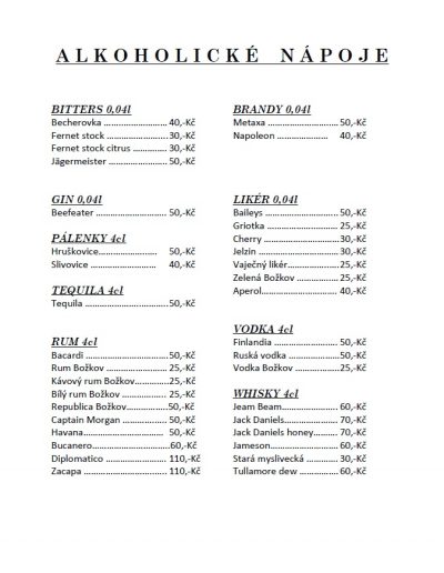 Alkoholický lístek